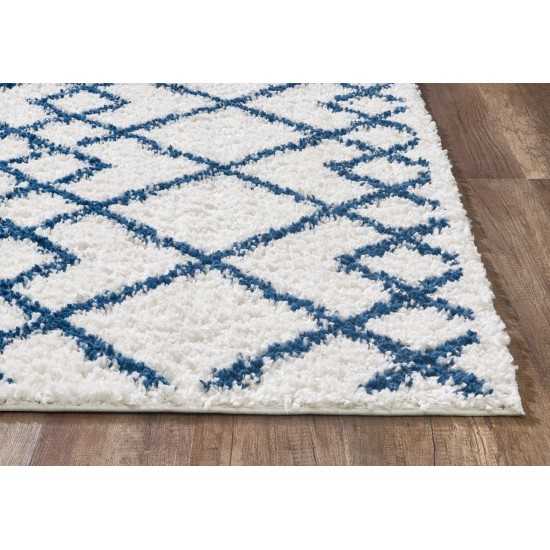 Pax Ivory Blue Trends 2'2" x 7'6" Runner Rug