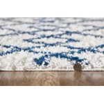 Pax Ivory Blue Trends 2'2" x 7'6" Runner Rug