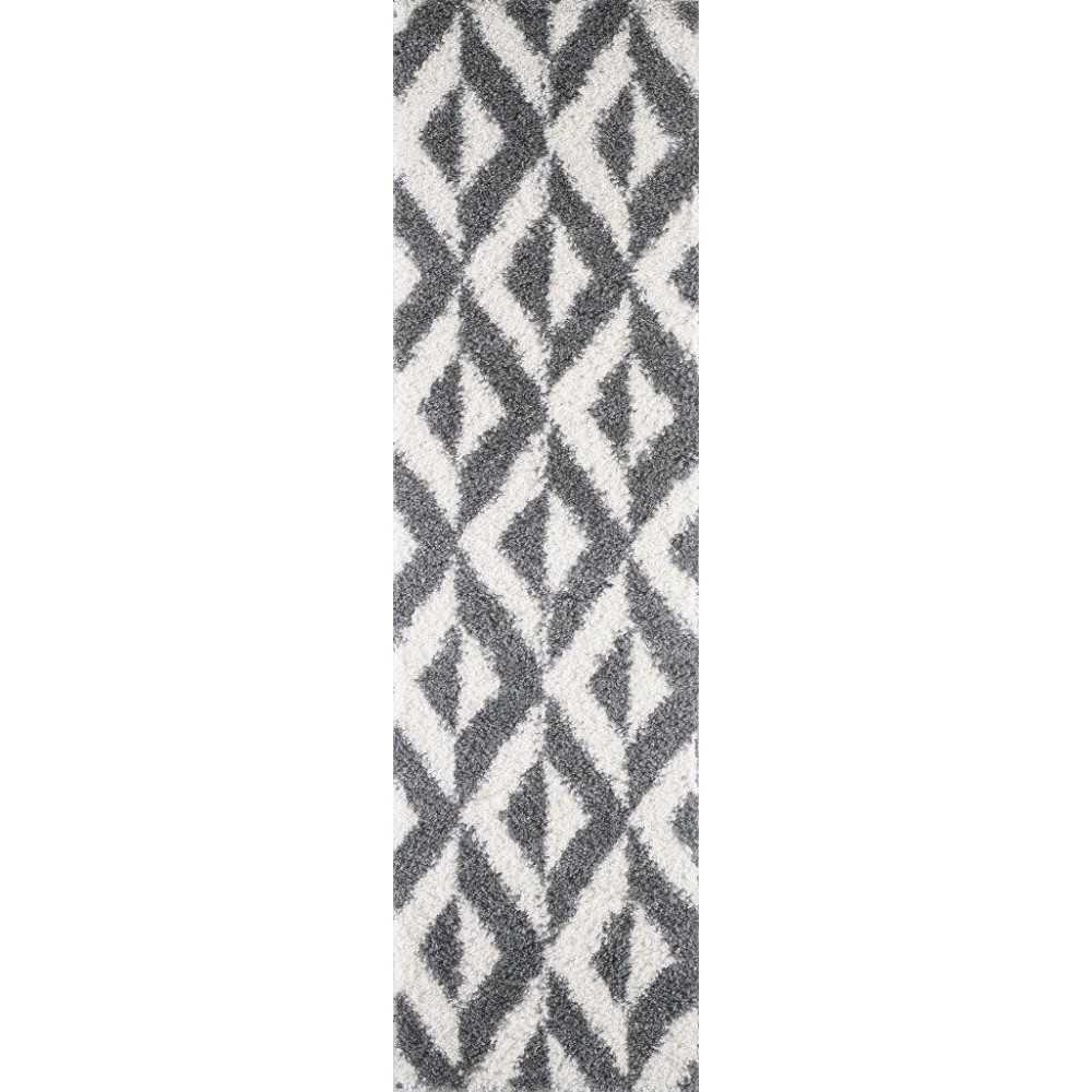 Pax Dark Grey Illusions 2'2" x 7'6" Runner Rug