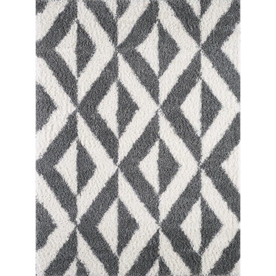 Pax Dark Grey Illusions 5'3" x 7' Rug