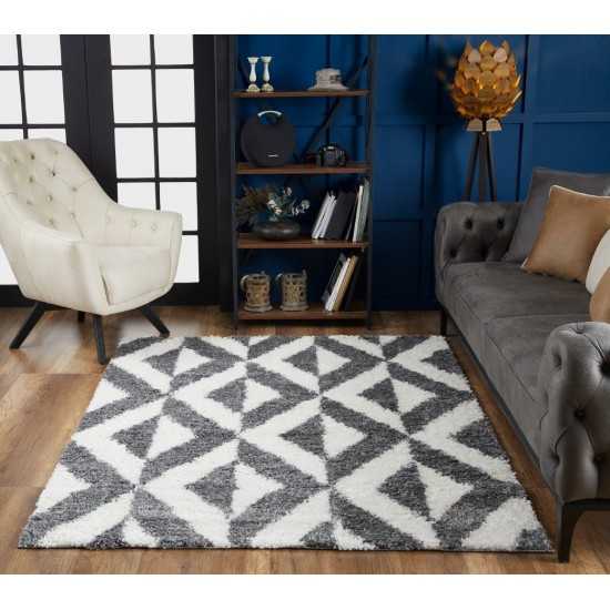 Pax Dark Grey Illusions 5'3" x 7' Rug