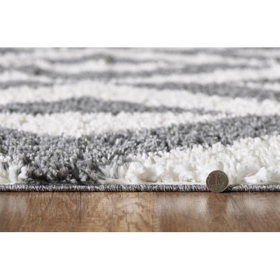 Pax Dark Grey Illusions 5'3" x 7' Rug