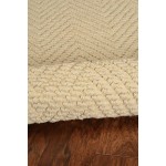 Porto Ivory Herringbone 6'6" x 9'6" Rug