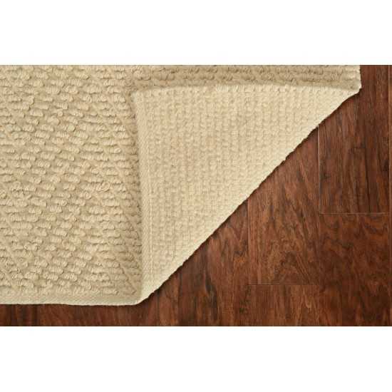 Porto Ivory Herringbone 6'6" x 9'6" Rug