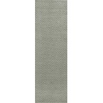 Porto Grey Heather Herringbone 2' x 7'6" Runner Rug