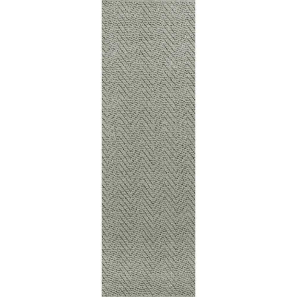 Porto Grey Heather Herringbone 2' x 7'6" Runner Rug