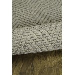 Porto Grey Heather Herringbone 6'6" x 9'6" Rug