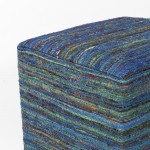 Pouf Aqua Multi Viscose 18" x 18" x 18" Poufs