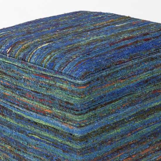 Pouf Aqua Multi Viscose 18" x 18" x 18" Poufs