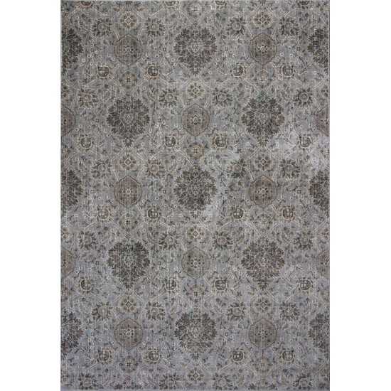 Provence Silver Allover Kashan 2'2" x 3'7" Rug