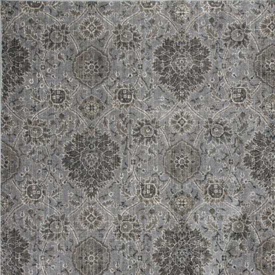 Provence Silver Allover Kashan 2'2"X 6'11" Runner Rug