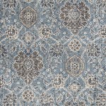 Provence Slate Blue Allover Kashan 2'2"X 6'11" Runner Rug