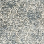 Provence Ivory/Blue Damask 2'2" x 3'7" Rug