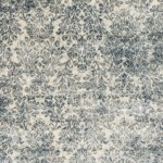 Provence Ivory/Blue Damask 2'2" x 3'7" Rug