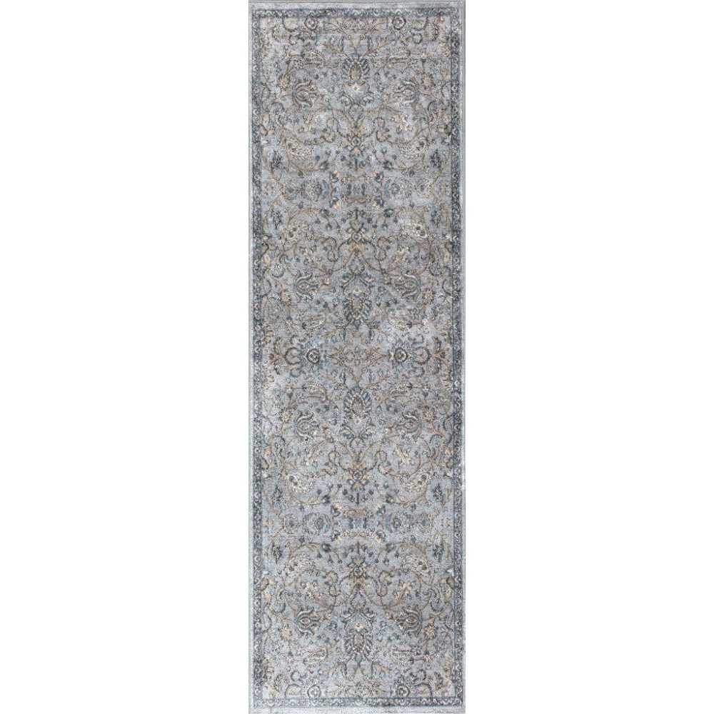 Provence Silver/Blue Mahal 2'2"X 6'11" Runner Rug