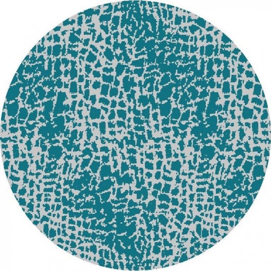 Provo Teal Safari 7'10" Round Rug