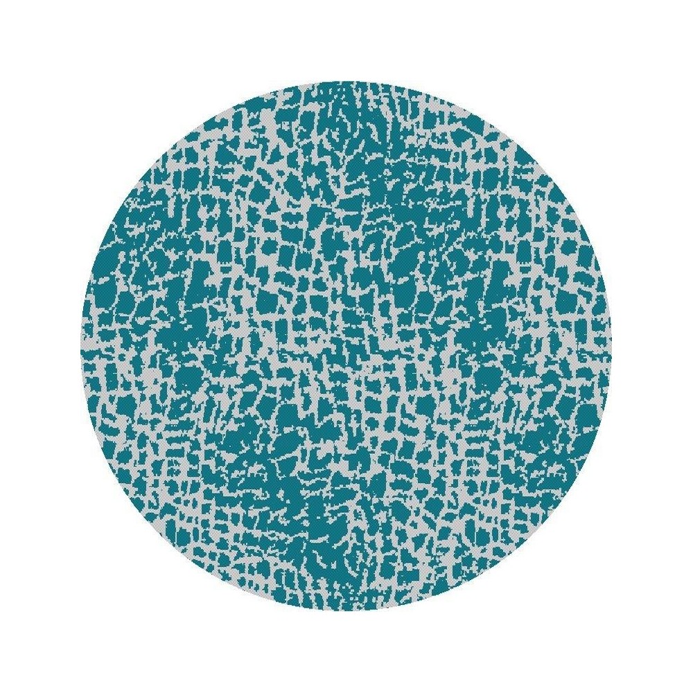 Provo Teal Safari 7'10" Round Rug Provo Teal Safari 7'10" Round Rug