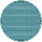 Provo Teal Horizon 7'10" Round Rug