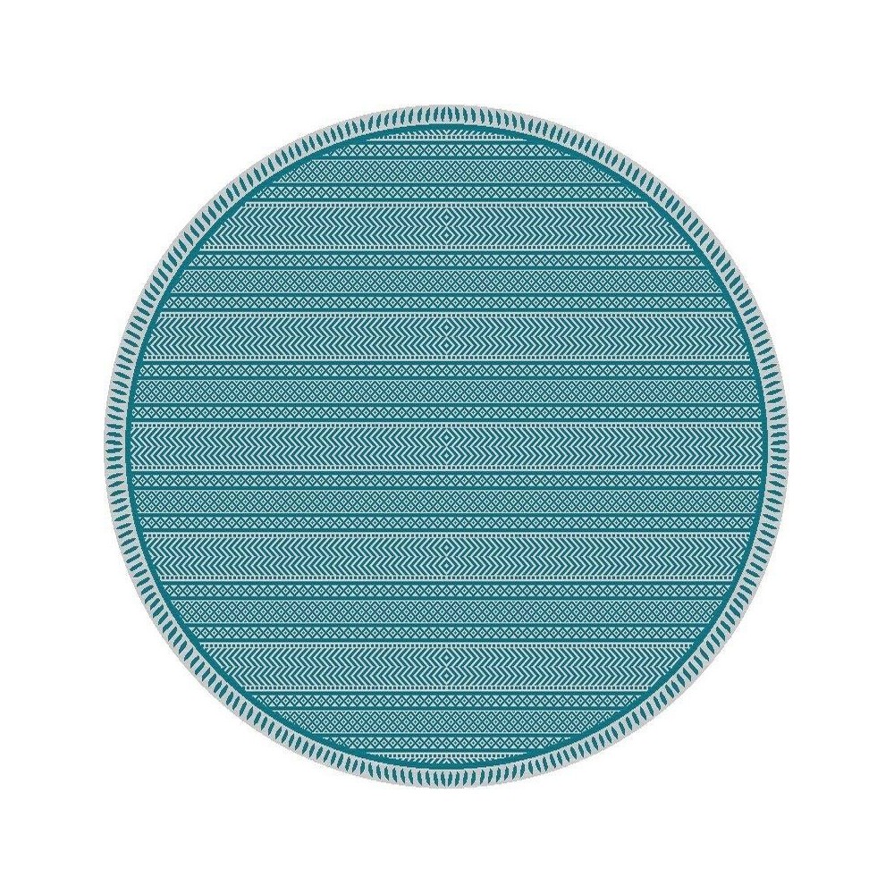 Provo Teal Horizon 7'10" Round Rug Provo Teal Horizon 7'10" Round Rug