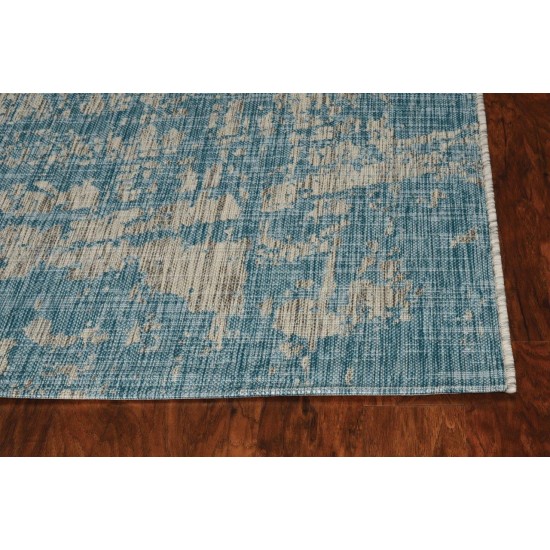 Provo Teal Strokes 2’7” x 3’11” Rug