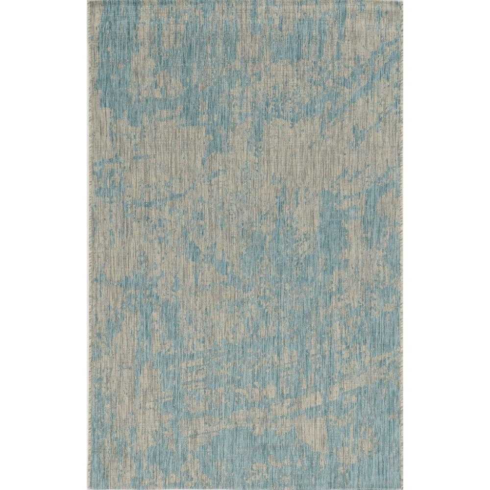 Provo Teal Strokes 3'3" x 4'11" Rug