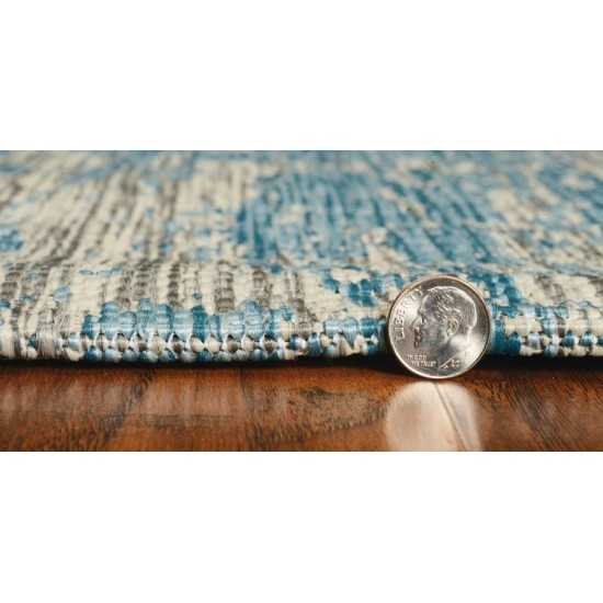 Provo Teal Strokes 3'3" x 4'11" Rug