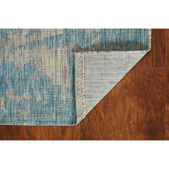 Provo Teal Strokes 5'3" x 7'7" Rug