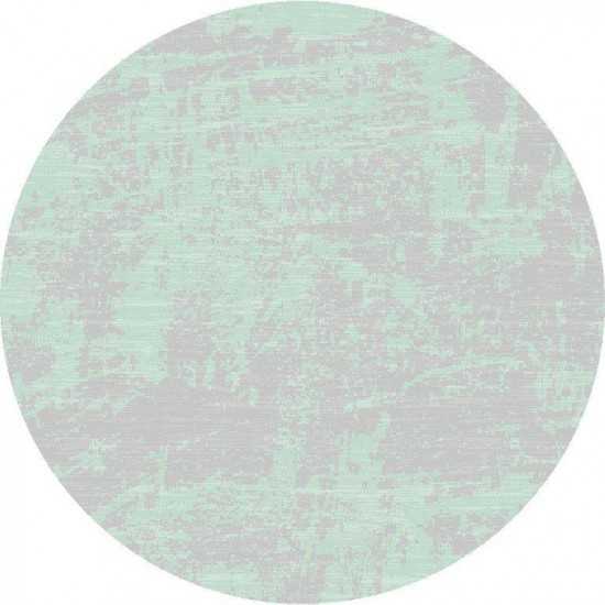 Provo Teal Strokes 7'10" Round Rug