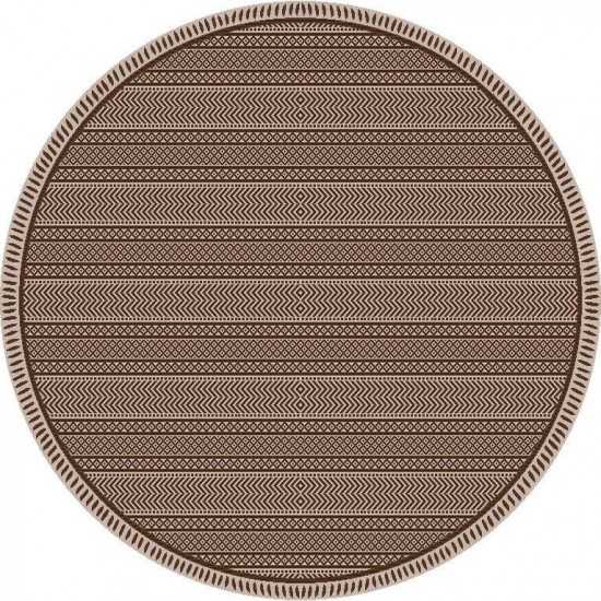 Provo Mocha Izetca 7'10" Round Rug