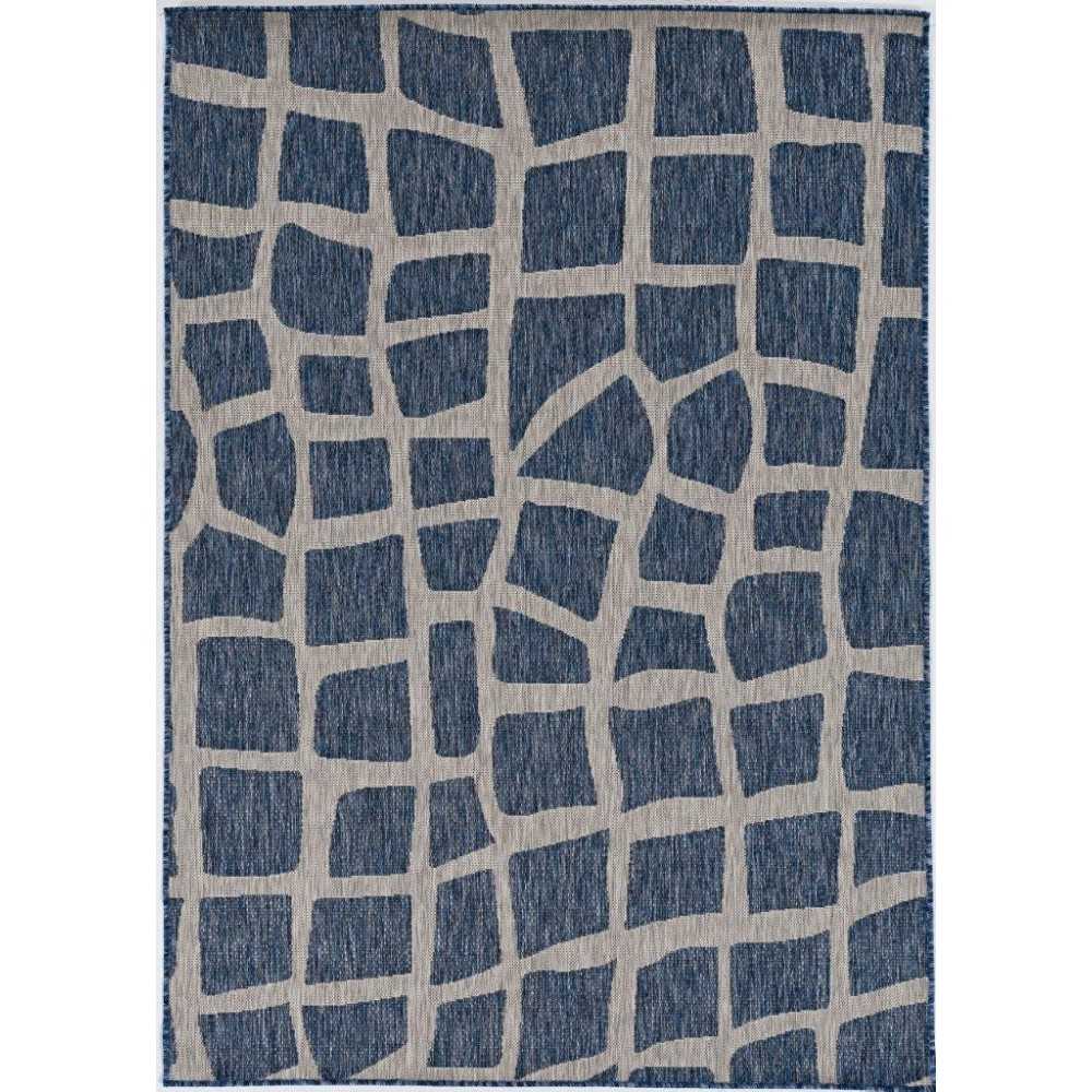 Provo Blue/Grey Bedrock 3'3" x 4'11" Rug