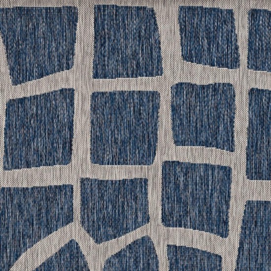 Provo Blue/Grey Bedrock 5'3" x 7'7" Rug