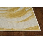 Provo Ivory/Gold Strokes 2’7” x 3’11” Rug