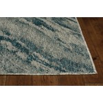 Provo Grey/Teal Strokes 2’7” x 3’11” Rug