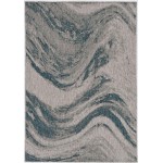 Provo Grey/Teal Strokes 7'10" x 10'10" Rug