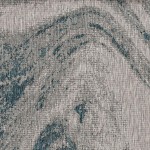 Provo Grey/Teal Strokes 7'10" x 10'10" Rug