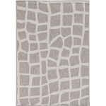 Provo Ivory/Grey Bedrock 2’7” x 3’11” Rug