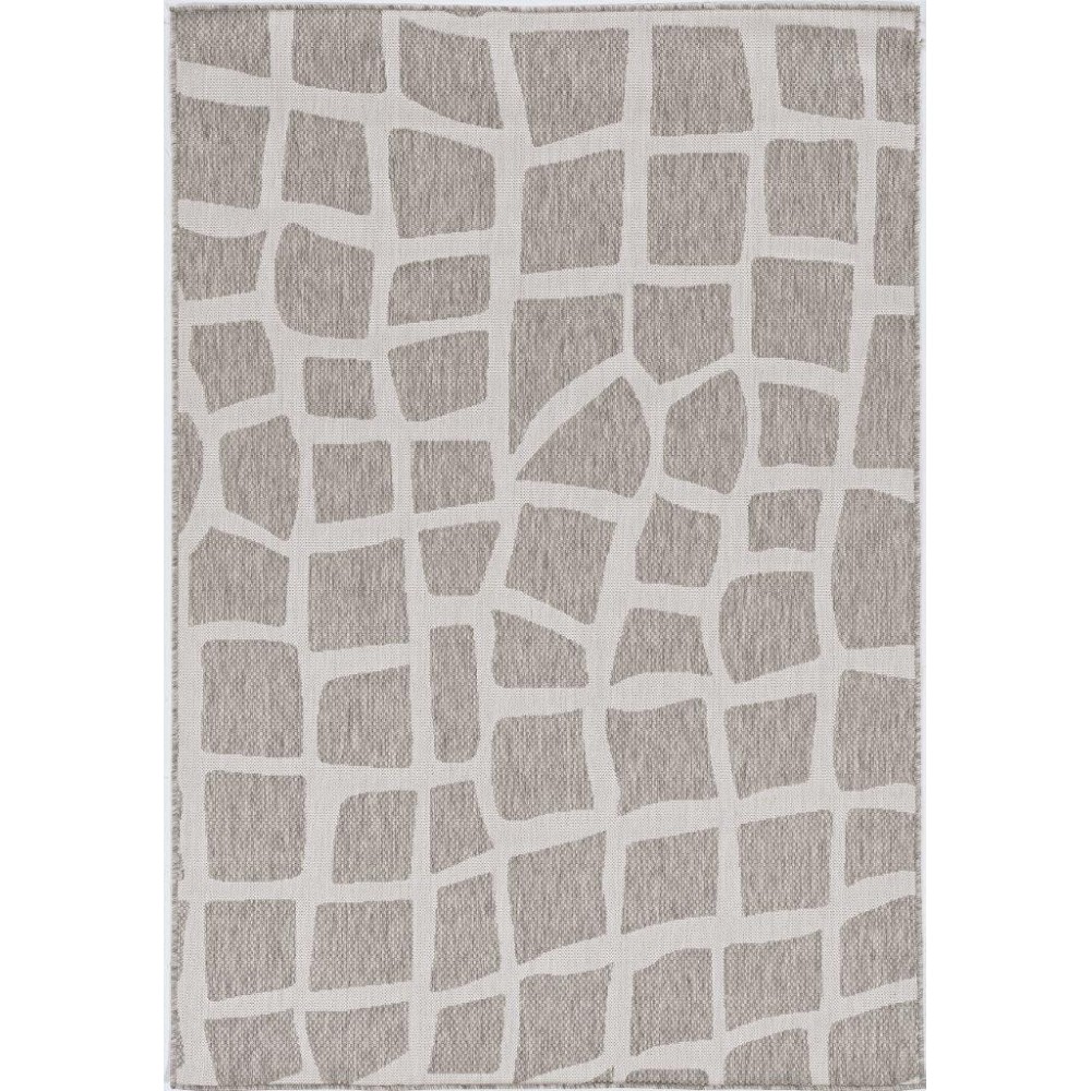 Provo Ivory/Grey Bedrock 2’7” x 3’11” Rug