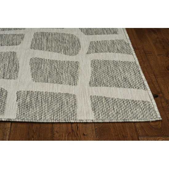 Provo Ivory/Grey Bedrock 2’7” x 3’11” Rug