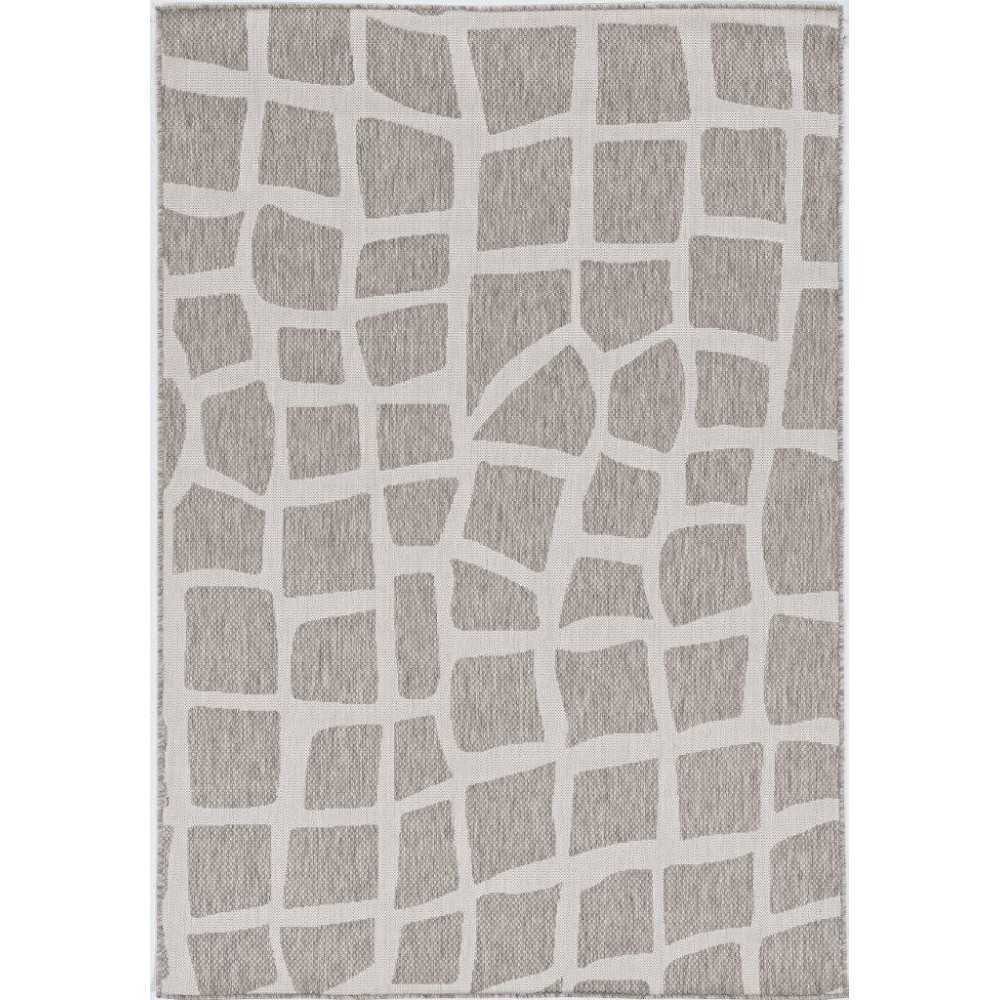 Provo Ivory/Grey Bedrock 3'3" x 4'11" Rug