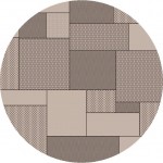 Provo Grey Gates 7'10" Round Rug