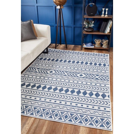 Provo Ivory/Blue Natura 2’7” x 3’11” Rug