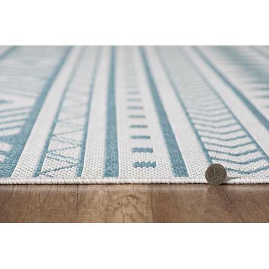 Provo Ivory/Aqua Natura 2’7” x 3’11” Rug