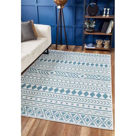 Provo Ivory/Aqua Natura 3'3" x 4'11" Rug