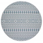 Provo Ivory/Aqua Natura 7\'10" Round Rug