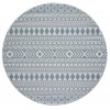 Provo Ivory/Aqua Natura 7'10" Round Rug