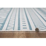 Provo Ivory/Aqua Natura 7'10" Round Rug