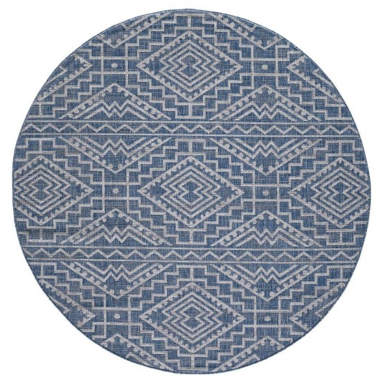 Provo Blue Quinn 7'10" Round Rug