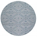 Provo Aqua Quinn 7'10" Round Rug