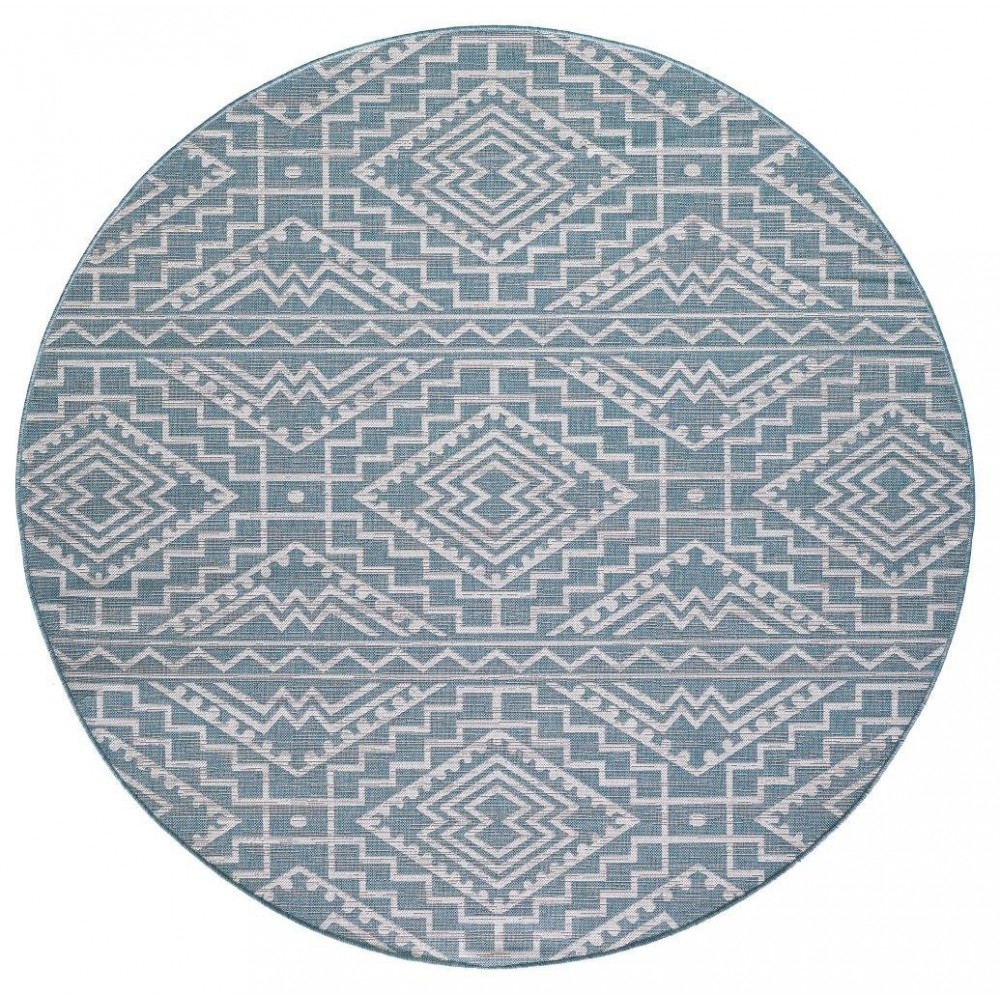 Provo Aqua Quinn 7'10" Round Rug Provo Aqua Quinn 7'10" Round Rug