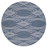 Provo Blue Contempo 7'10" Round Rug